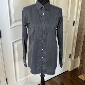 Boys size 18/20 navy check dress shirt.
